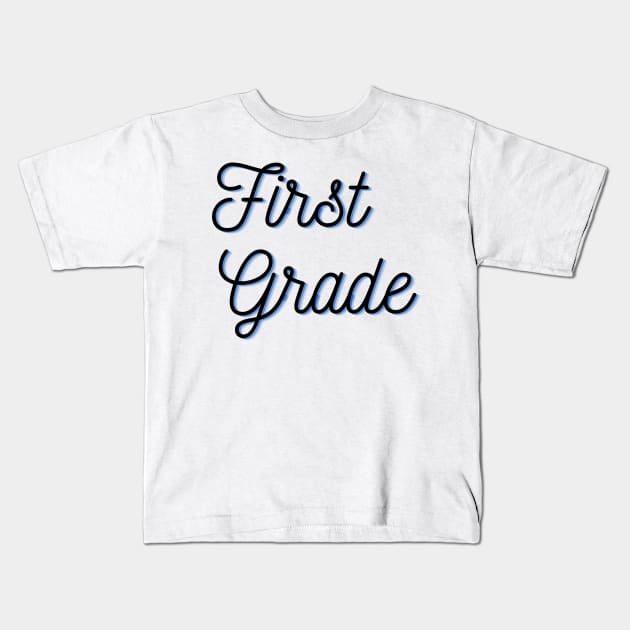 first grade Kids T-Shirt by mdr design